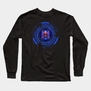Celestial Cybernetic Spider, a Majestic Futuristic BeJeweled Arachnid Long Sleeve T-Shirt